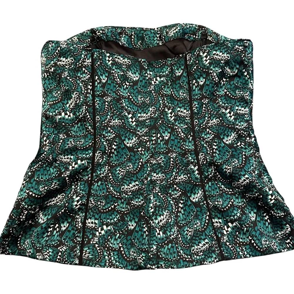 Y2K White House Black Market Butterfly Corset Top Size 00 - Picture 2 of 7